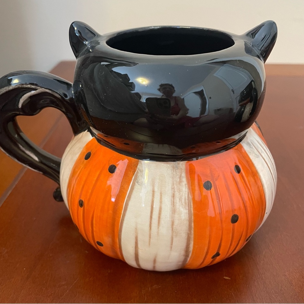 NIB JOHANNA PARKER PUMPKIN PEEPS BAT & VAMPIRE MUGS Cups Halloween Holiday Tea - Picture 11 of 16